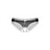 Panties with access and ruffles Softline collection, black and white color, size m/l