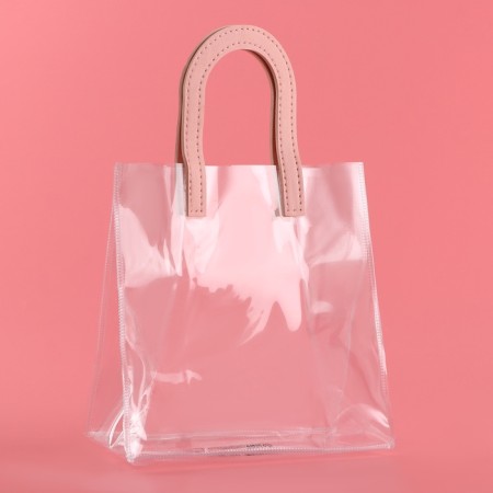 Gift package from PVC, pink, 20 x 18 x 10 cm-1
