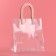 Gift package from PVC, pink, 20 x 18 x 10 cm