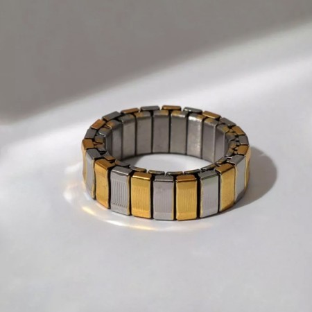 Ring "Steel" strict classic, color-silver color-4