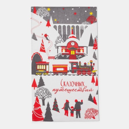 Kitchen towel "Fairytale travel" 35x60cm-1