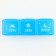 Tabert’s man "Morning, day, evening", 3 sections, blue, 7.3 x 1.5 cm
