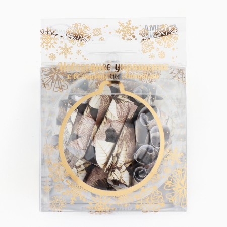 Suspension Fir -tree toy with scrolls "Let the winter fulfill desires", 30 scrolls-2