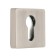 Lockland cylinder overlay, square, satin nickel color, kit.