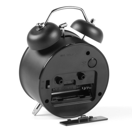Alarm clock "Classic", discrete move, d-9.8 cm, black-5
