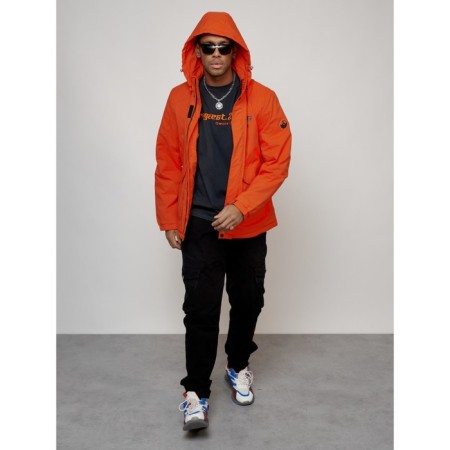Sports male jacket, size 56, orange color-8