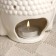 Aroma lamp - a stand for incense "Buddha" 12x10cm, white