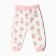 Pants children, white/bunnies, height 68 cm