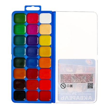 Watercolor 24 -cv plastic ray "anime" without brush-2