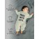 Knitted Knitted Children's Pure Love Made, height 62 cm, milk color
