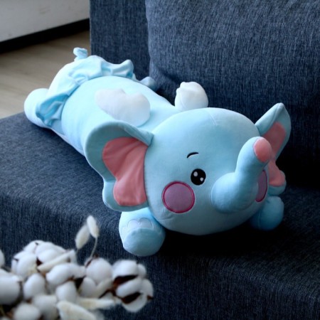 Soft toy-podushka "Elephant", 80 cm, blue color