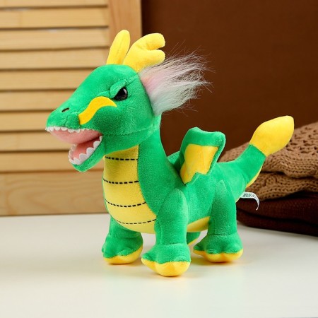 Soft toy "Dragon", 29 cm, green color