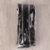 Lightning "Tractor", No. 5, connective, decorative link "Akuli tooth", castle machine, 90 cm, black/silver color