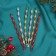 Jewelry decoration "Icrop twisted grace" (set 6 pcs) 16.5x1 cm, mix