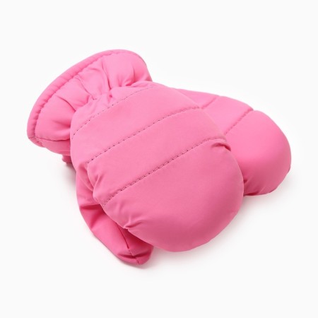 Winter children's mittens minku, bright pink color, 15cm-2