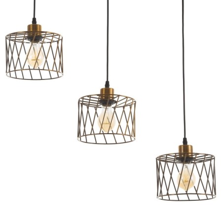 Lamp Bayerlux "Rumba" 3x E27 40W gold 18x50x12-112cm-1