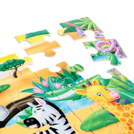 Puzzle "who lives in the jungle", 30 elements-4