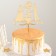 Topper for the Cake "Wedding Rings", 13 × 18 cm, color gold