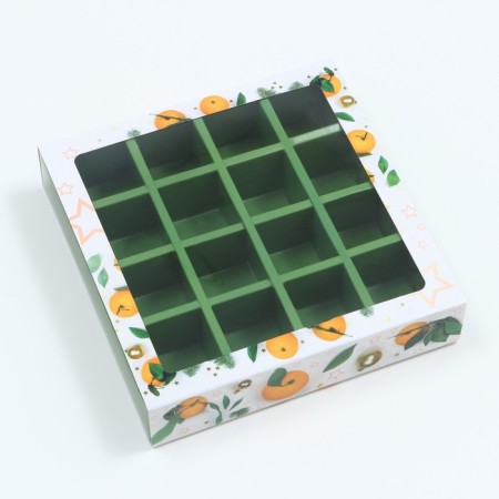 Box for sweets 16 pcs "Believe miracles", 17.7 x 17.7 x 38 cm, 1 pcs-1