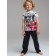 Pajama for the boy PlayTode: T -shirt and trousers, height 104 cm