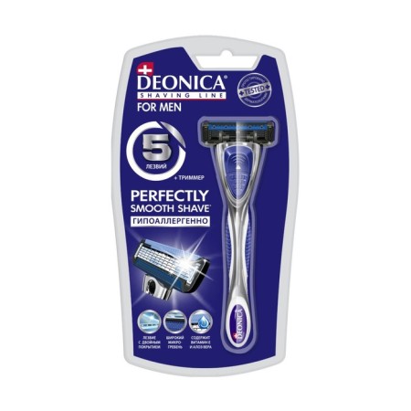 DEONICA FOR MEN 5 blades with a replaceable cassette