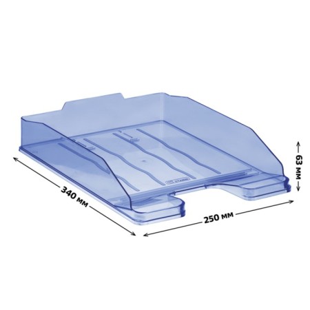 Horizontal "expert" tray, tinted blue-2