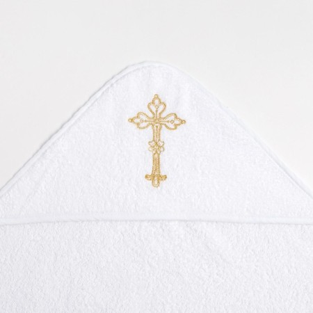 Baptum towel with embroidery 100% cotton, 75 x 75 cm-8