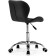 Computer chair Trizor Metal/Eco -leather, Chrome/Black 53x53x69 cm
