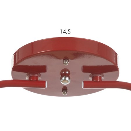Causte "Online" (Tsil.) 2x15W E27 Model: BR 00285 red 50x15x15cm-4