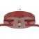 Causte "Online" (Tsil.) 2x15W E27 Model: BR 00285 red 50x15x15cm