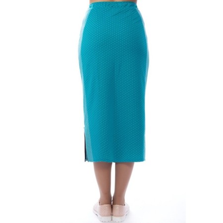 Women's skirt, size 42, blue color-4