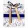 Gift laminated "marble", flowers, with a bow, 25 x 20 x 12 cm