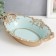 Standing interior polystone "Golden Patterns" Blue 32x20x6 cm