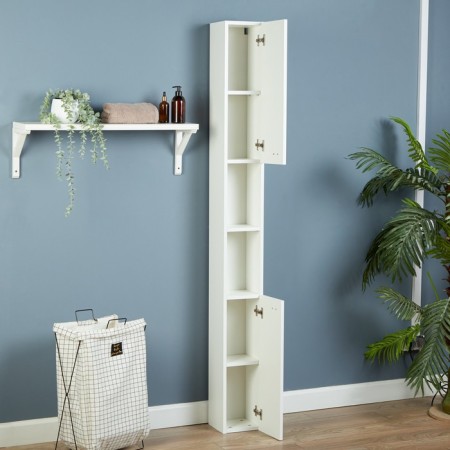 Bathroom penalty room narrow "Vega 16" white, 200 cm x 20 cm x 20 cm-1