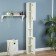 Bathroom penalty room narrow "Vega 16" white, 200 cm x 20 cm x 20 cm