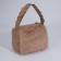 Baget bag with zipper, brown color