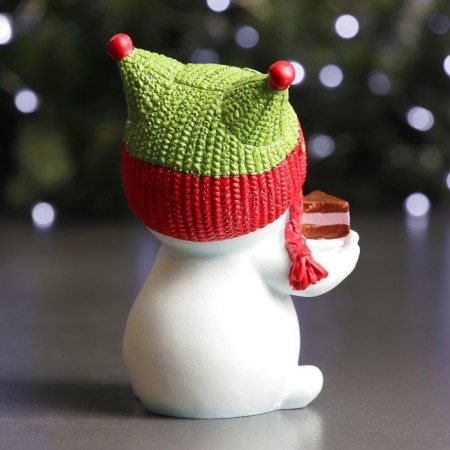 New Year's figure "Snowman-Sova" 8x8x12cm-2