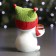 New Year's figure "Snowman-Sova" 8x8x12cm