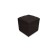 Puff with a lid and weighting, 400 × 400 × 420 mm, eco -leather, Marvel Pearl Bronze color