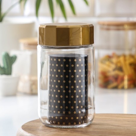 Glass Bank for bulk products "Sharm", 560 ml, color mix-4