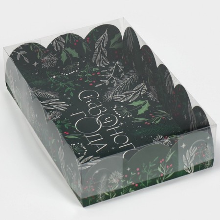 Gift box with PVC lid "Fairytale", 20 x 30 x 8 cm, New Year-3