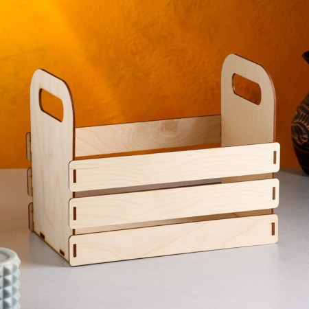 Kashpo wooden 25 × 15 × 20 cm "Carmen", side handles, naturally give beautifully