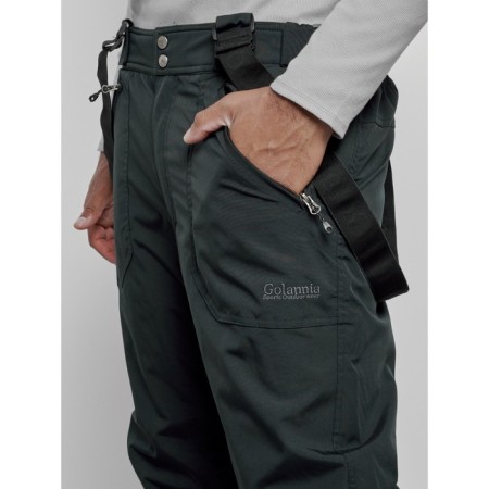 Semi-combinezone ski insulated male winter, size 50, dark green color-13