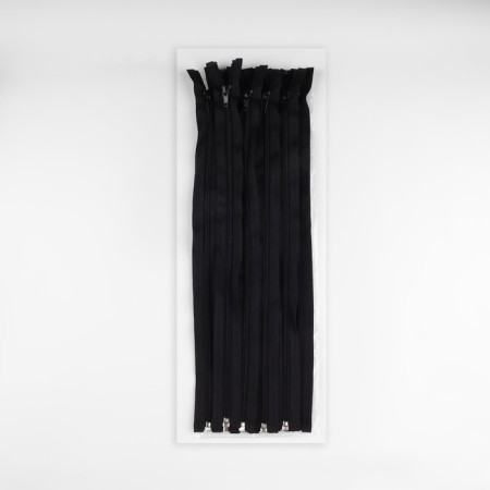 Lightning "Spiral", No. 5, detachable, castle machine, 40 cm, black color-4