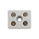 Clement ceramic screw kV 12 mm² 2 pairs of contacts with a fixing opening (50 pcs./Union) Rexant