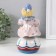Souvenir Ceramics musical "Clown with a drum, sits on a cup" 9.5x12.5x19.5 cm
