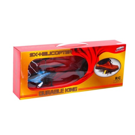 The radio -controlled “Air King” helicopter works on the battery, the color is blue-5