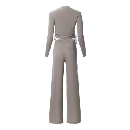 Female set (pants, jumper) mist, size 46, gray color-6