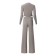 Female set (pants, jumper) mist, size 46, gray color