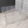 The aviary 12 sections is plastic, (link 50 x 70 cm), white